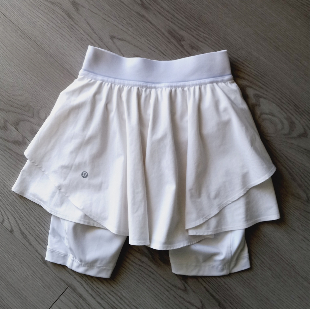 Lululemon Court Rival High Rise Skirt White - Picture 5 of 14